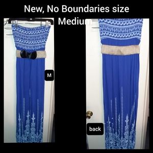 No boundaries long maxi dress size medium